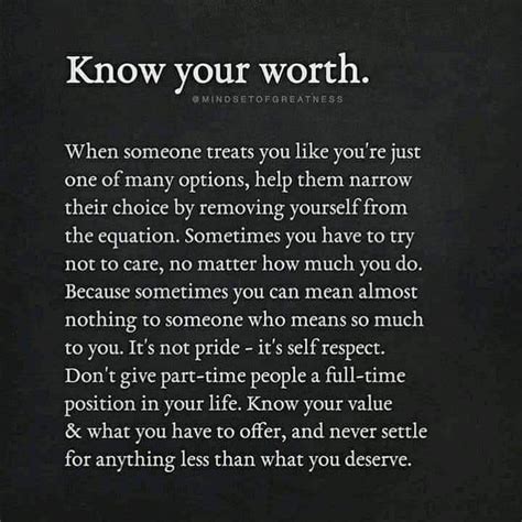 knowing your worth when dating quotes